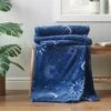 Sassy B Astrology Navy Fleece Throw 200cm X 240cm -furn Sale Store 30976443