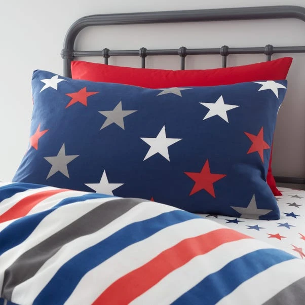 Catherine Lansfield Set Of 2 Stripes And Stars Duvet Cover & Pillowcase Sets 10 Catherine Lansfield Set Of 2 Stripes And Stars Duvet Cover & Pillowcase Sets - Image 8