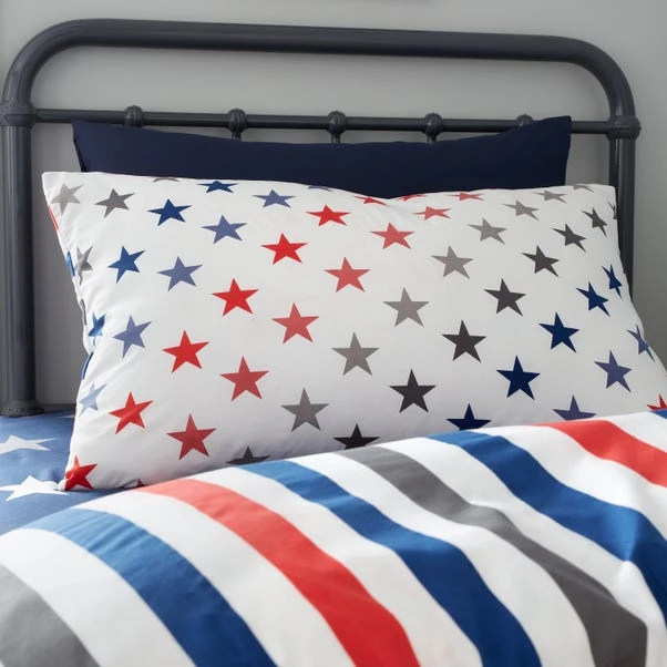 Catherine Lansfield Set Of 2 Stripes And Stars Duvet Cover & Pillowcase Sets 11 Catherine Lansfield Set Of 2 Stripes And Stars Duvet Cover & Pillowcase Sets - Image 9