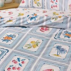 Catherine Lansfield Riviera Tiles Reversible Duvet Cover & Pillowcase Set 29 Catherine Lansfield Riviera Tiles Reversible Duvet Cover & Pillowcase Set -furn Sale Store 30982990 alt04
