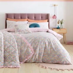 Catherine Lansfield Darcy Floral Reversible Duvet Cover & Pillowcase Set -furn Sale Store 30982998