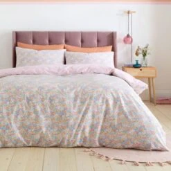 Catherine Lansfield Darcy Floral Reversible Duvet Cover & Pillowcase Set -furn Sale Store 30982998 alt02