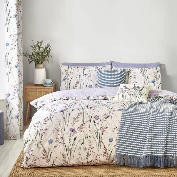 Catherine Lansfield Grasmere Floral Reversible Duvet Cover & Pillowcase Set 10 Catherine Lansfield Grasmere Floral Reversible Duvet Cover & Pillowcase Set - Image 8
