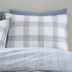 Bianca Marlow Check Reversible Duvet Cover & Pillowcase Set 30 Bianca Marlow Check Reversible Duvet Cover & Pillowcase Set -furn Sale Store 30983254 alt01