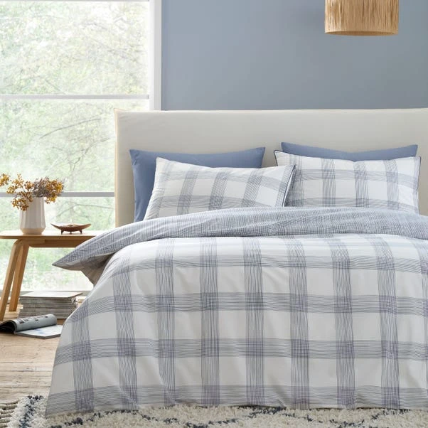 Bianca Marlow Check Reversible Duvet Cover & Pillowcase Set 12 Bianca Marlow Check Reversible Duvet Cover & Pillowcase Set - Image 10