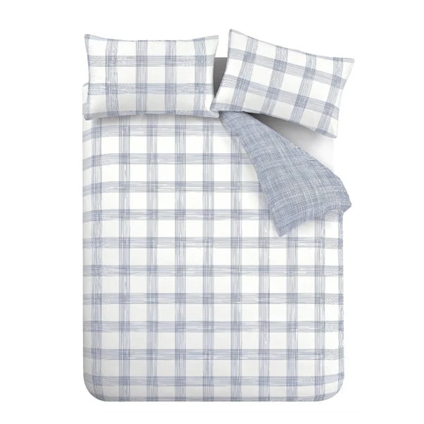 Bianca Marlow Check Reversible Duvet Cover & Pillowcase Set 16 Bianca Marlow Check Reversible Duvet Cover & Pillowcase Set - Image 14
