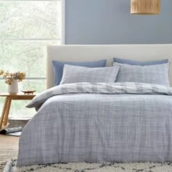 Bianca Marlow Check Reversible Duvet Cover & Pillowcase Set 24 Bianca Marlow Check Reversible Duvet Cover & Pillowcase Set -furn Sale Store 30983306 alt02