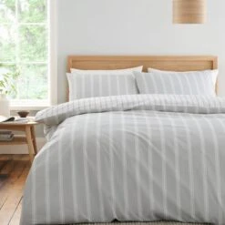 Bianca Ashford Stripe Reversible Duvet Cover & Pillowcase Set -furn Sale Store 30983311 alt02