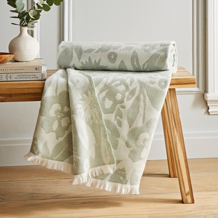 furn Sale Store -furn Sale Store dunelm antonia jacquard throw 130cm x 180cm sage